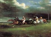 Theodore Gericault The Derby at epson USA oil painting artist